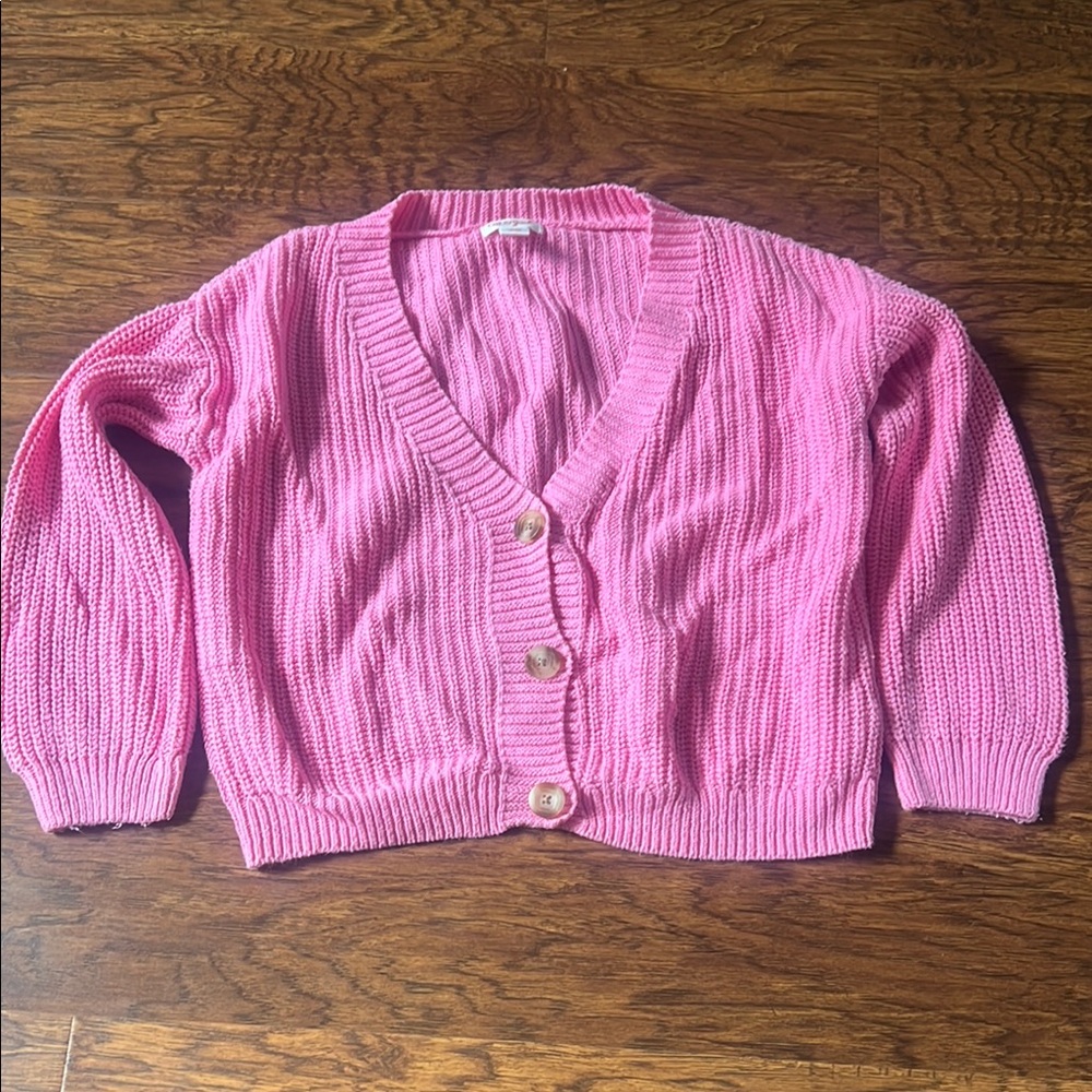 Pink girls cat and Jack pink Sweater